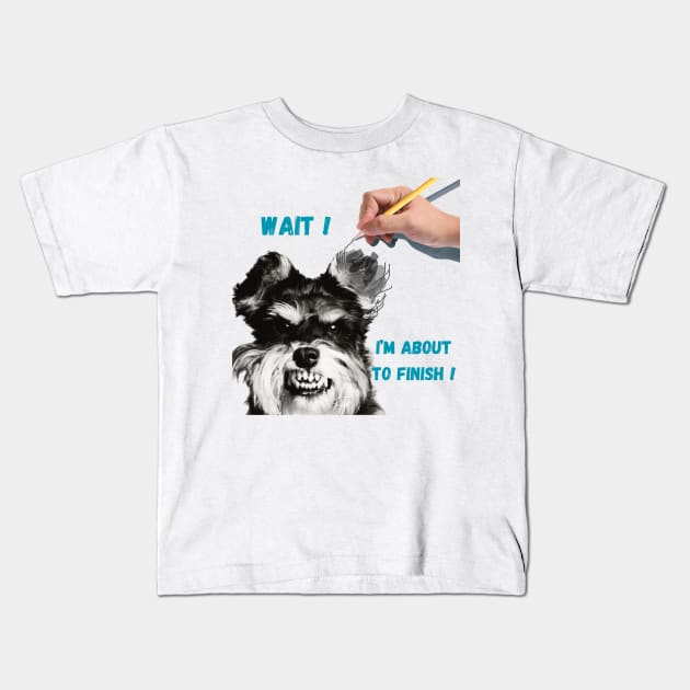 Perrito desesperado Kids T-Shirt by FayLu.Art